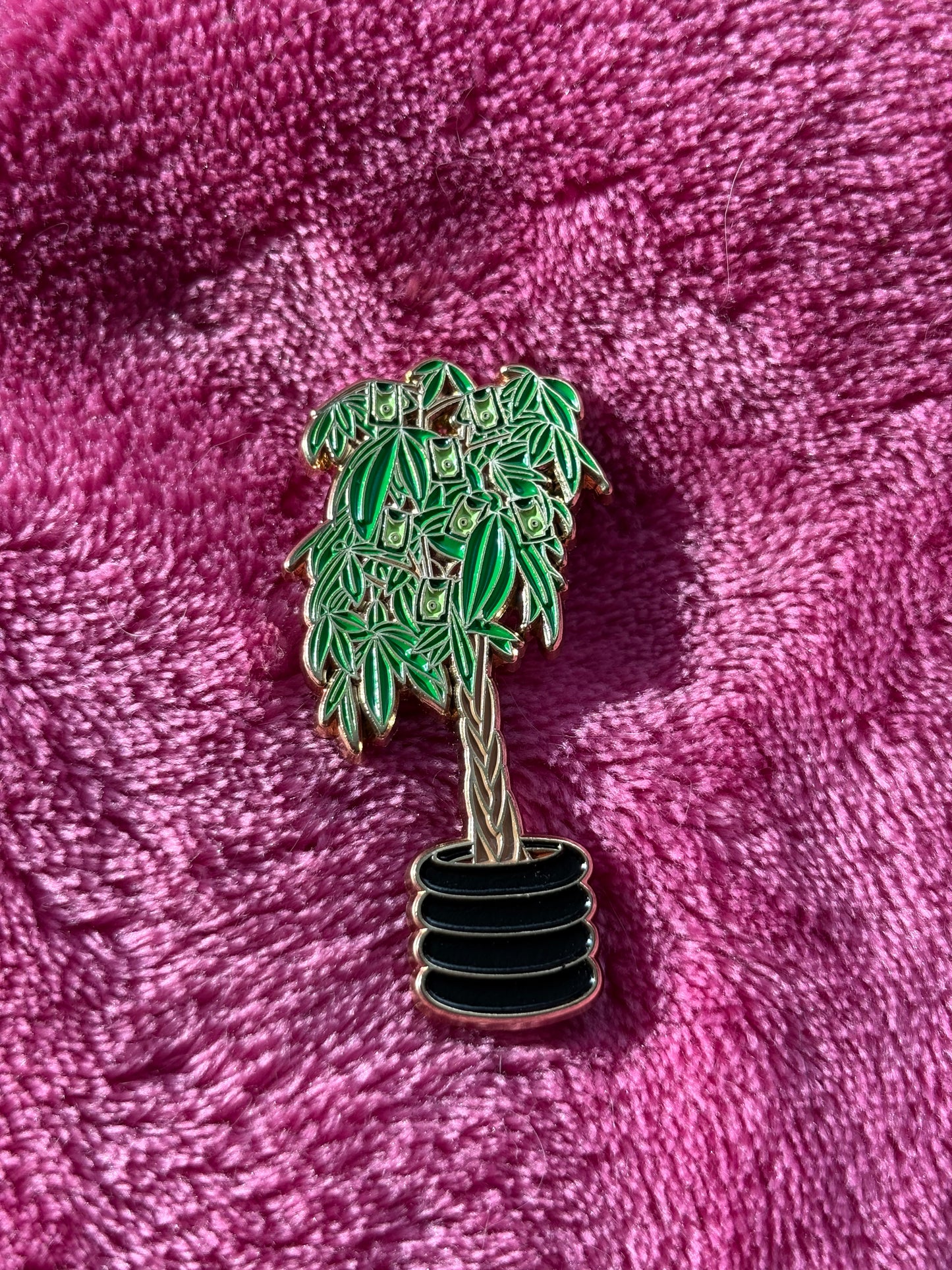 Money Tree Enamel Pin