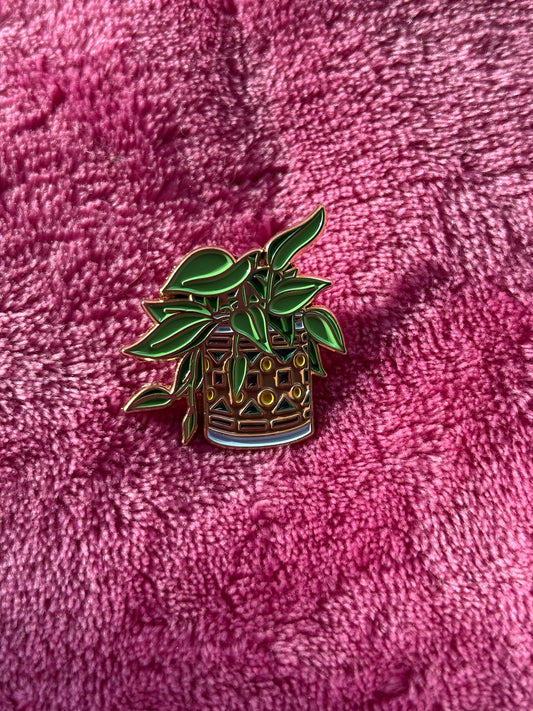Potted Pothos Enamel Pin