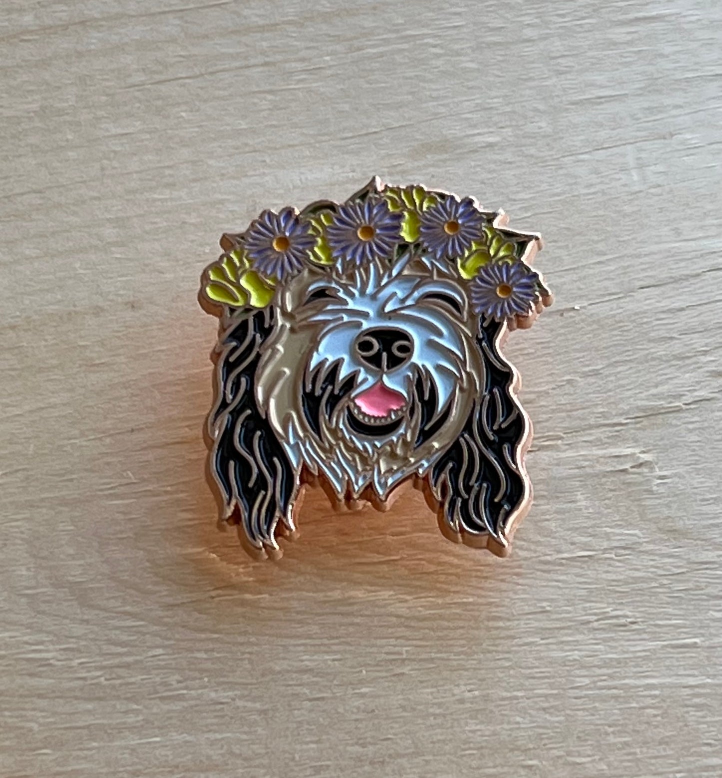 Aster & Flowers Enamel Pin