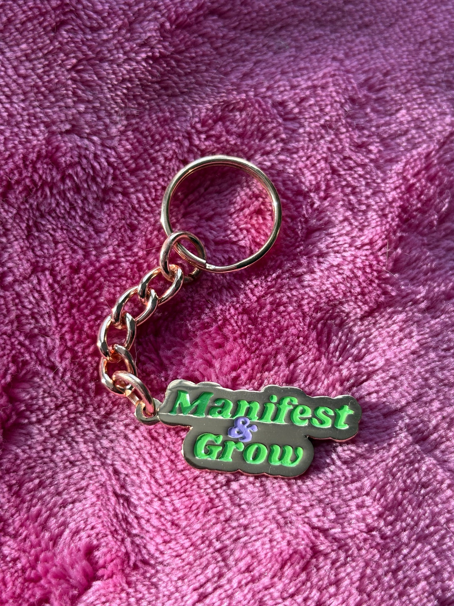 Manifest & Grow Keychain